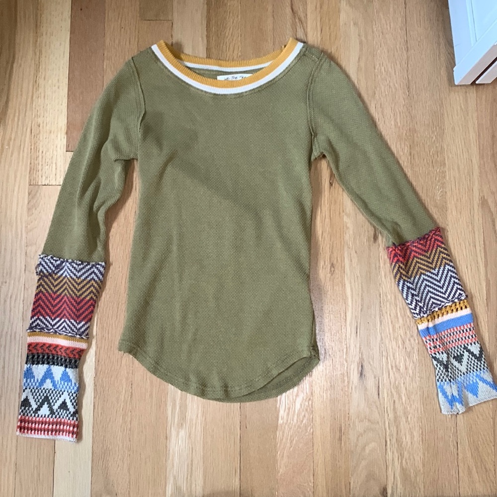 Free People Alpine Cuff Tee *NWOT